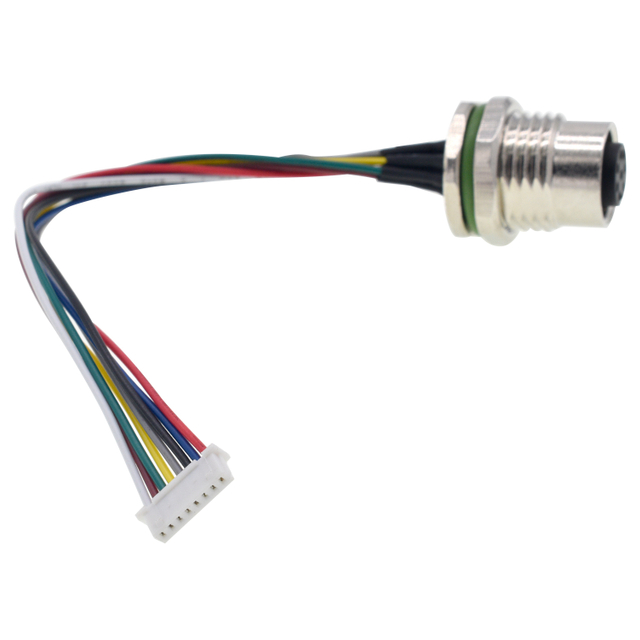JST Molex 8PIN Terminal M12 Babae Connector Cable Assembly