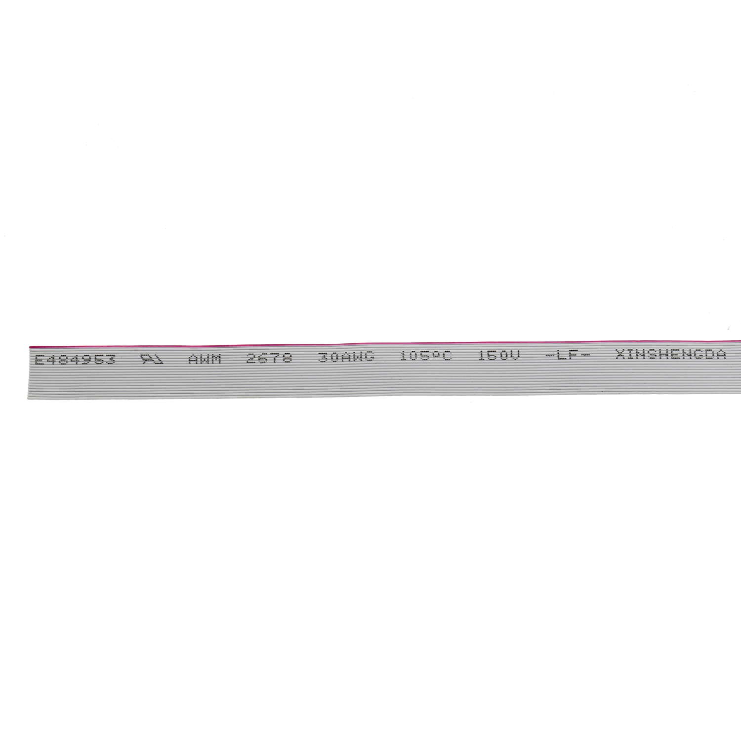 UL2678 PVC pagkakabukod Electric Flat Ribbon Cable Grey Red