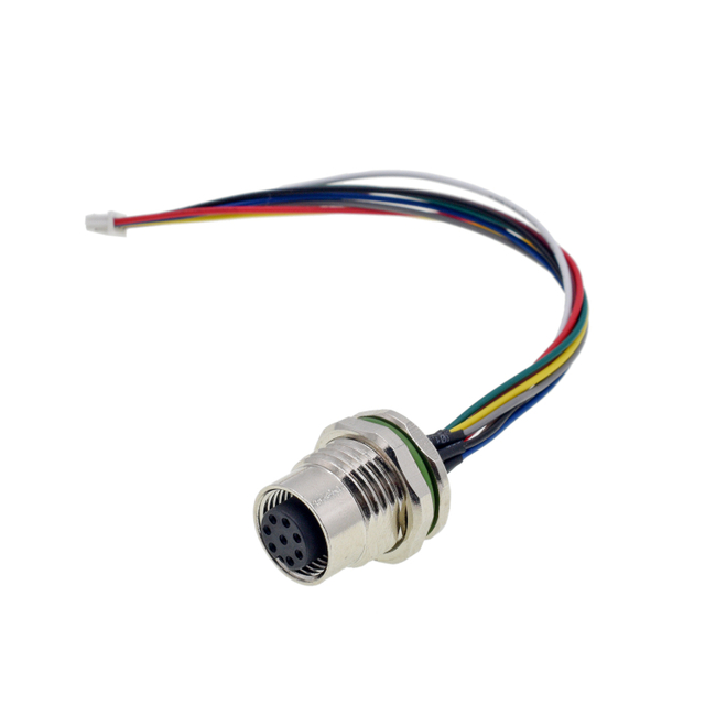 M12 Plug Babae Connector Terminal Pasadyang Cable Assembly