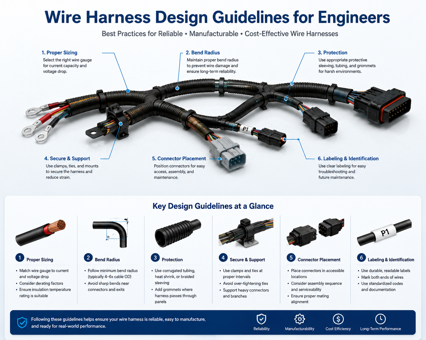 Mga Alituntunin sa Disenyo ng Wire Harness para sa Mga Inhinyero: Isang Komprehensibong Gabay Para sa Mga Maaasahan At Matipid na Disenyo